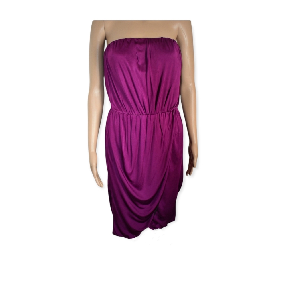 NWOT| RACHEL Rachel Roy {STRAPLESS PLUM DRESS} $85
